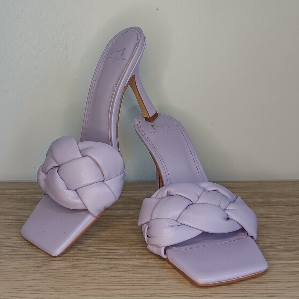 Marc Fisher Ltd Women's Digana Braided Sandals Lilac 8M